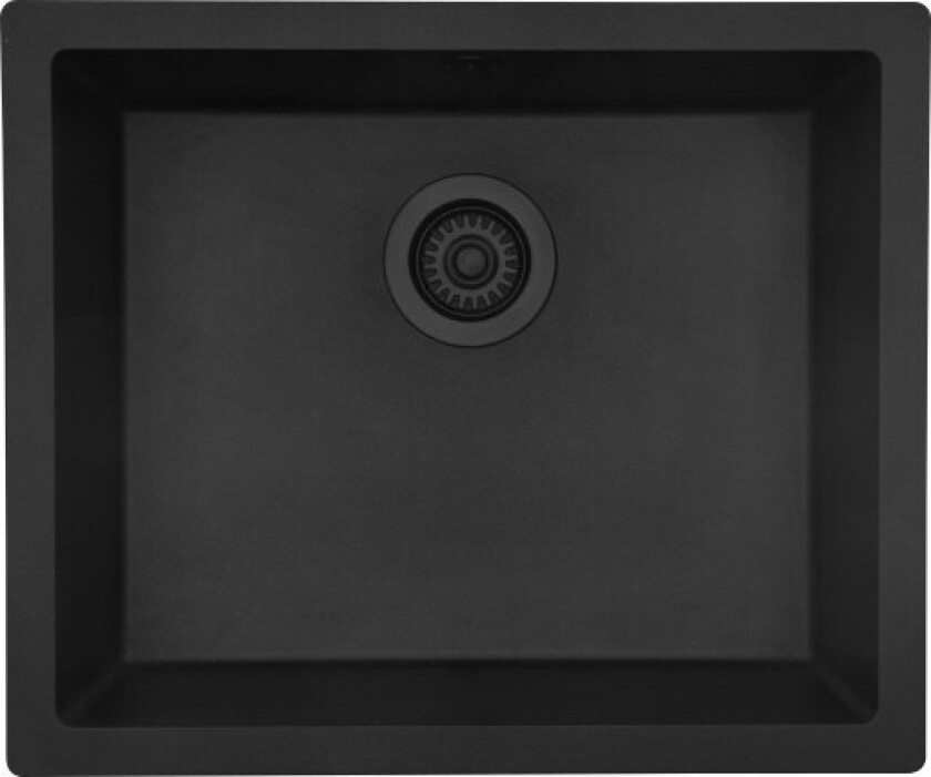 Jupiter 600 UN kjøkkenvask, 55x46 cm, sort