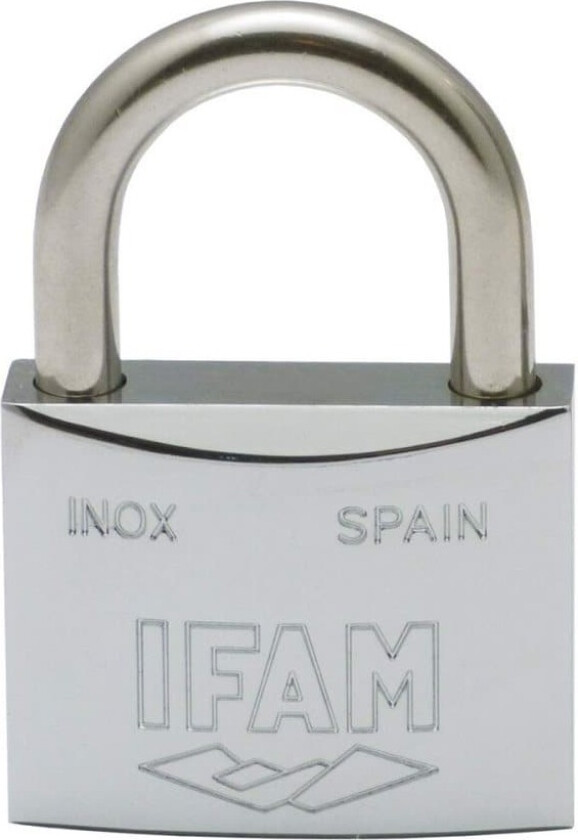 Hengelås med nøkkel IFAM Inox 40 Arc rustfritt stål (40 mm)