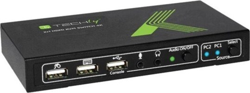 techly 2x1 USB HDMI KVM Switch 4Kx2K
