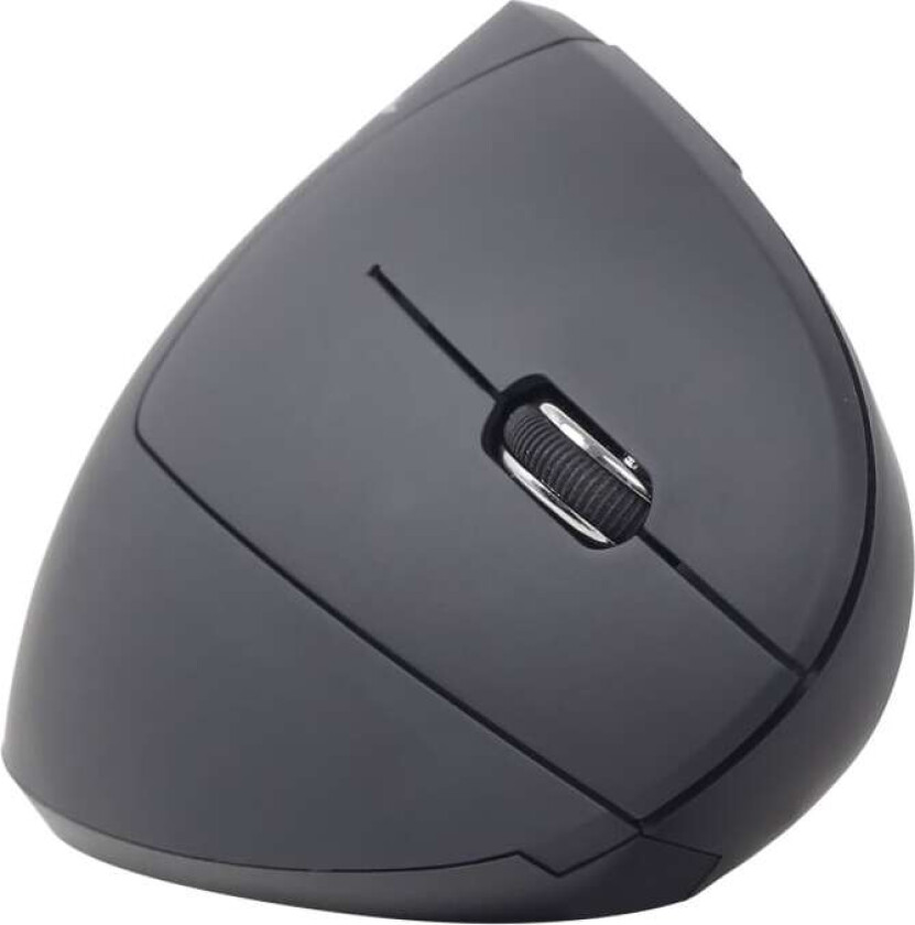 MUSW-ERGO-01 - mouse - 2.4 GHz - black - Vertical mouse - 6 - Svart
