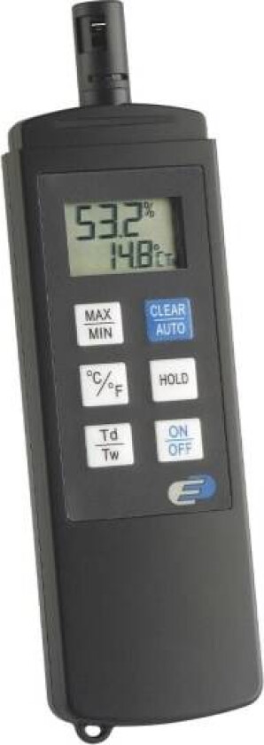 31.1028, Sort, Inne hygrometer, Inne Termometer, Plast, 0 - 99%, 3%, 0,5 °C