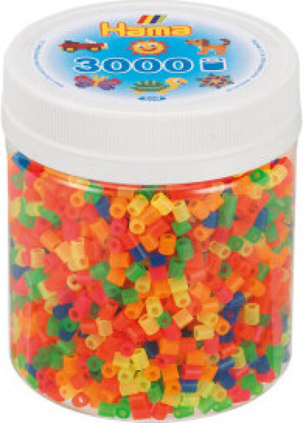 Ironing Beads in Pot - Neon Mix (51) 3000pcs.