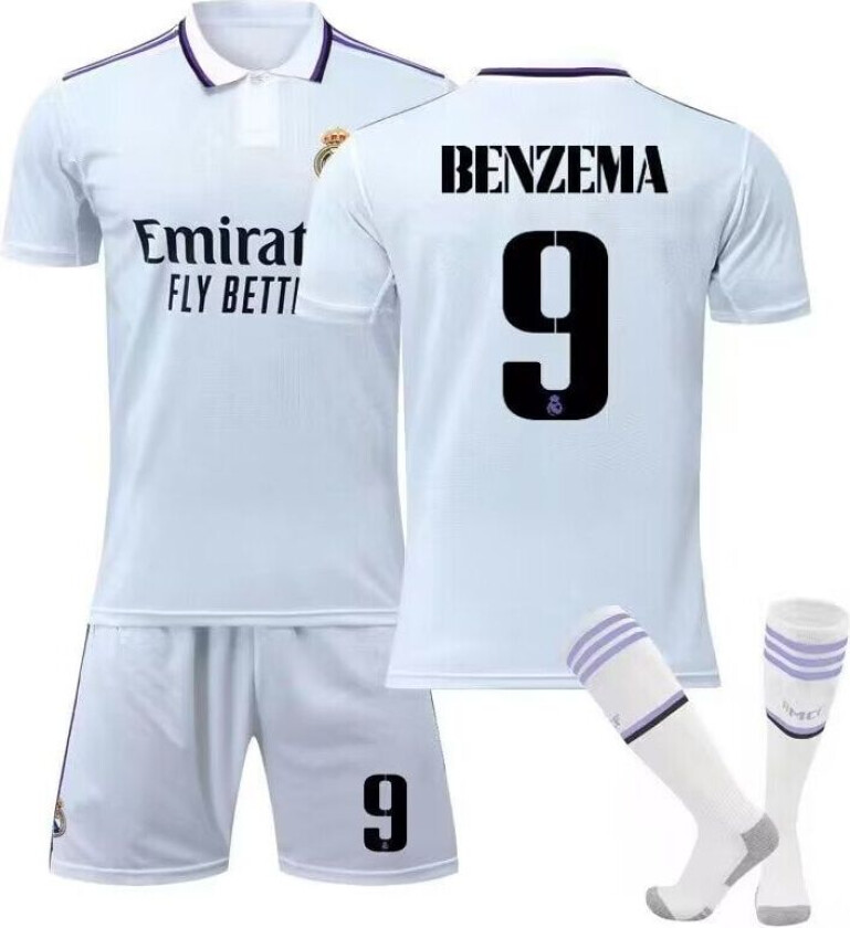 Real Madrid fotballdrakt til barn Benzema 9