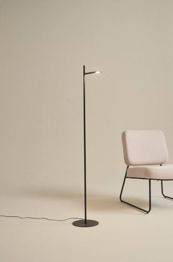 gulvlampe LED Svart