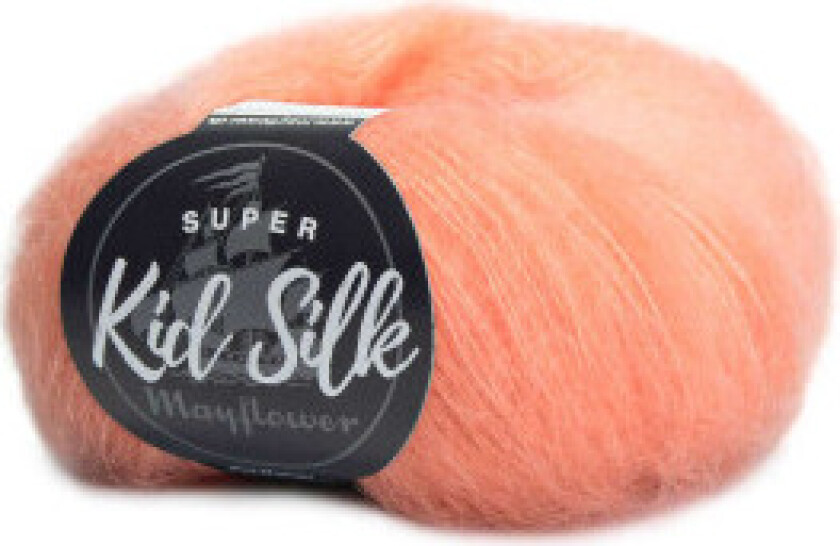 Super Kid Silk Garn Unicolor 100 Korallrev