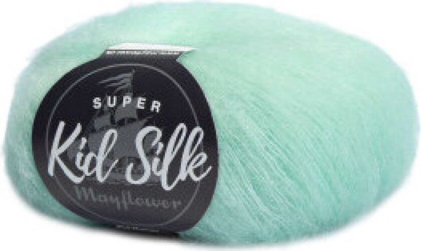 Super Kid Silk Garn Unicolor 104 Grønn bukt