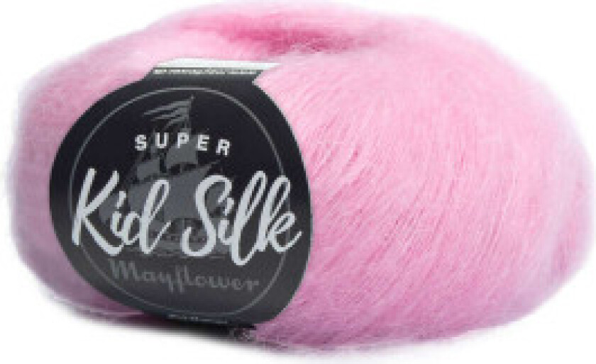 Super Kid Silk Garn Unicolor 106 Søt lilla