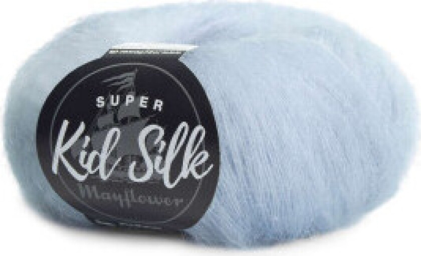 Super Kid Silk Garn Unicolor 107 Grå granitt