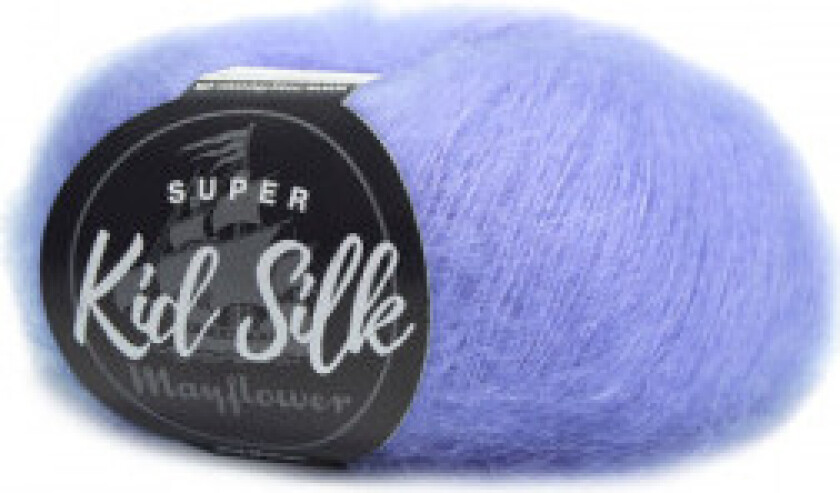 Super Kid Silk Garn Unicolor 109 Påskelilla