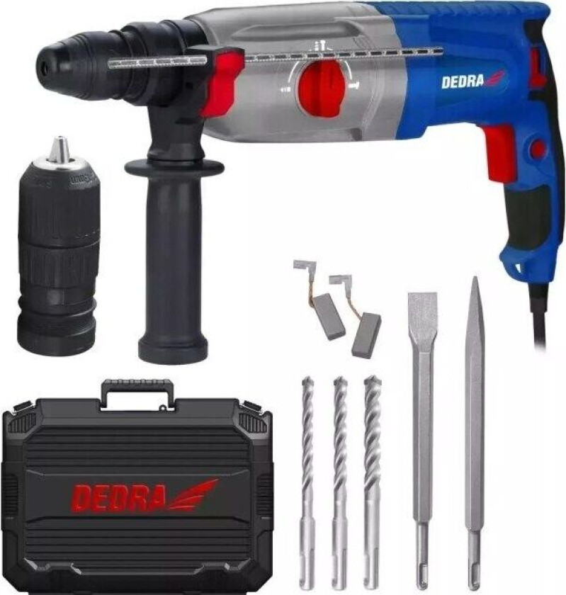 SDS PLUS QC 1050W borhammer, 0-980r/min, 3 funk, koffert