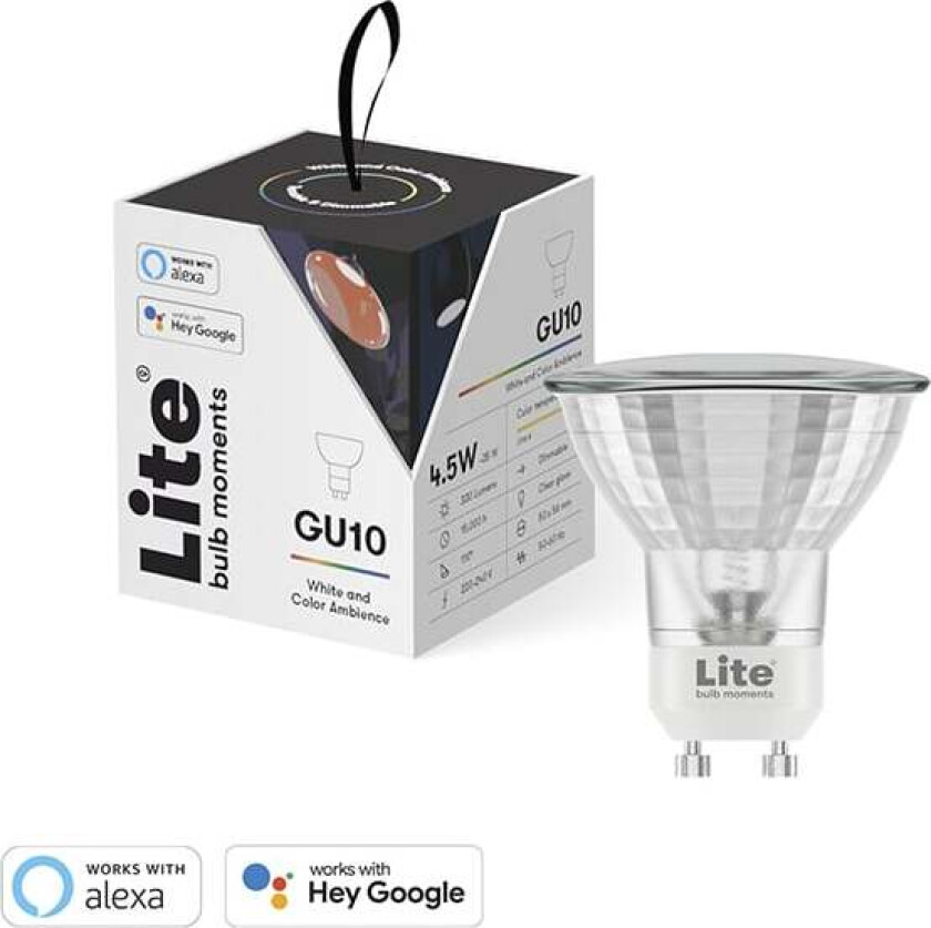 Lite bulb moments - white&color ambience (RGB) GU10 LED bulb - Single Pack