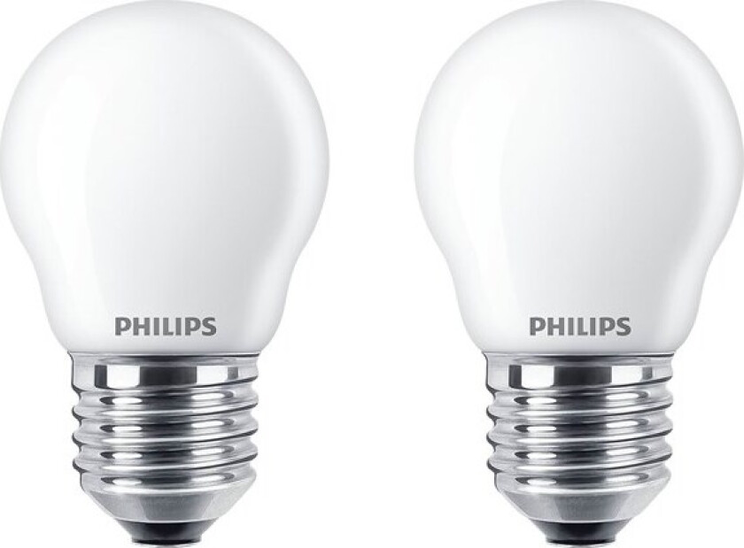 LED-lyspære Classic Candle 4,3W/827 (40W) Frosted 2-pack E27