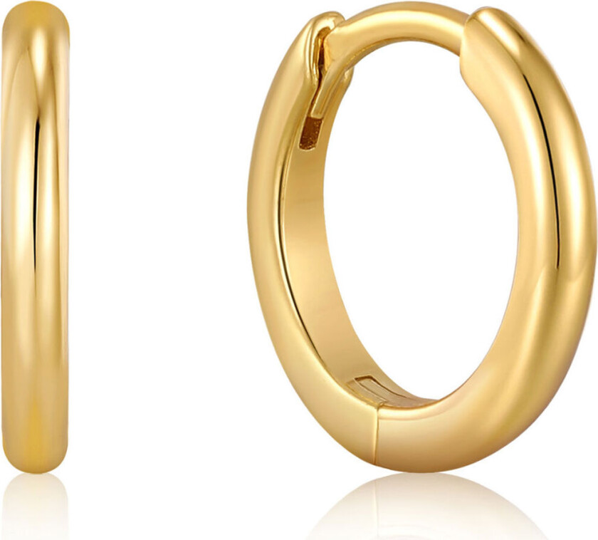 , Øreringer i forgylt 925 sølv