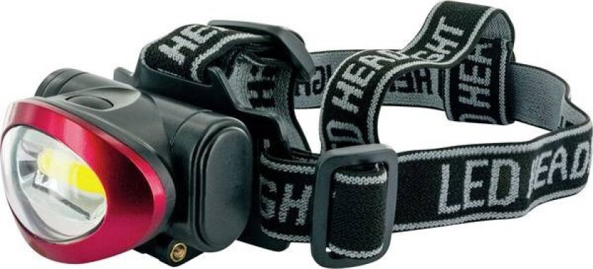 Headlamp COB LED Black/Red