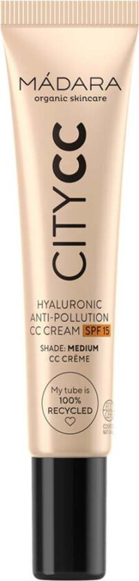 Mádara CityCC Hyaluronic Anti-Pollution CC Cream SPF 15 15 ml