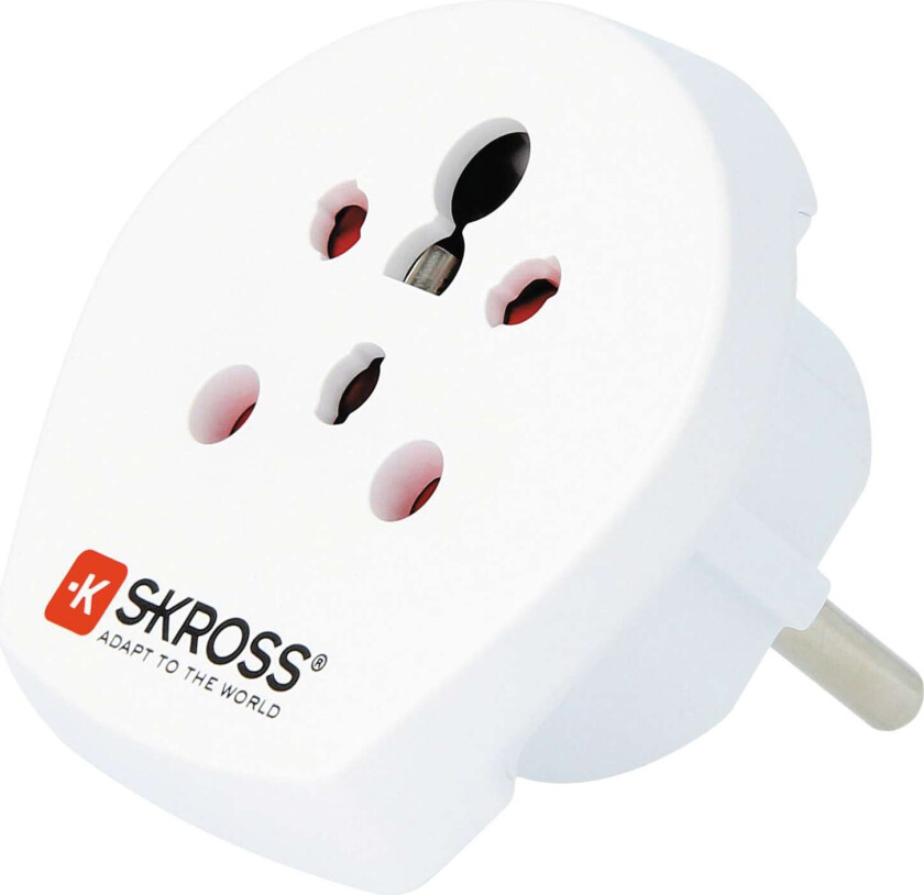Country Travel Adapter India-Israel-Denmark to Europe