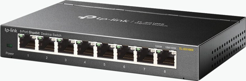 TL-SG108S 8-Port 10/100/1000Mbps Desktop Network Switch