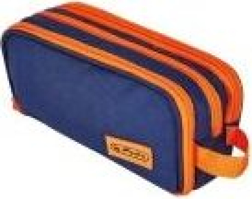 Herlitz dobbelt pennal neonblå/oransje