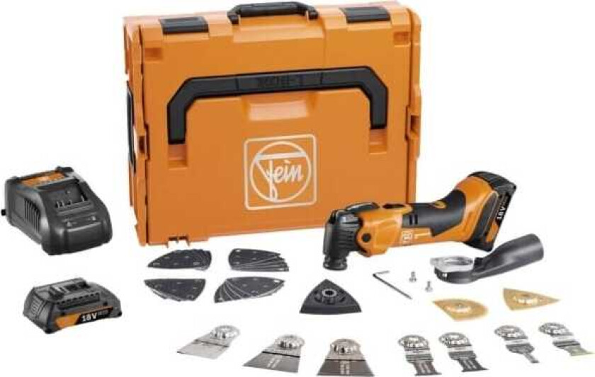 Bilde av AMM 500 PLUS CE-Set 71293868000 Batteridrevet multifunktionsværktøj inkl. ekstra batteri, Inkl. oplader, inkl. tilbehør, Kuffert 18 V 2 Ah