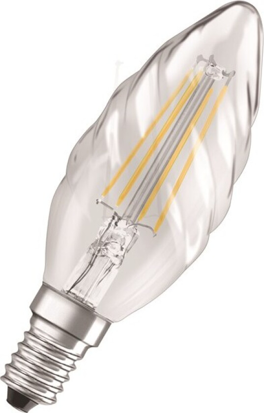 LED-lyspære Candle Filament 4W/827 (40W) Clear E14