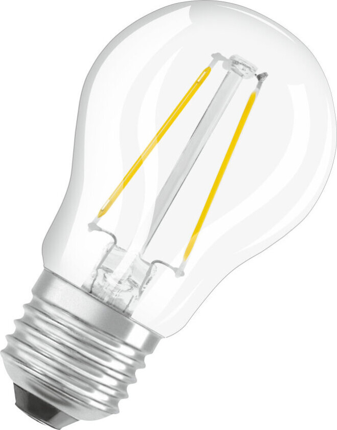 LED-lyspære Mini-ball 1,5W/827 (15W) filament clear E27