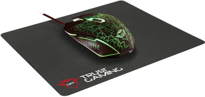 GXT 783 Gaming Mouse & Mouse Pad - Mus - Optisk - 6 - Svart