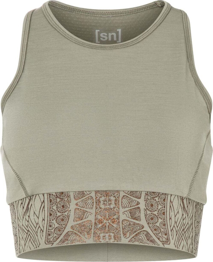 Women's Arabesque Lf Top Dried Sage/Copper XL, Dried Sage/Copper