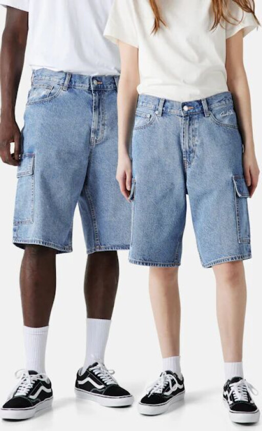 Sweet Big Jeans Cargo shorts Blå Unisex S