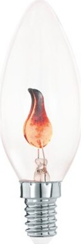 Glødelyspære Krone 1W Flame E14