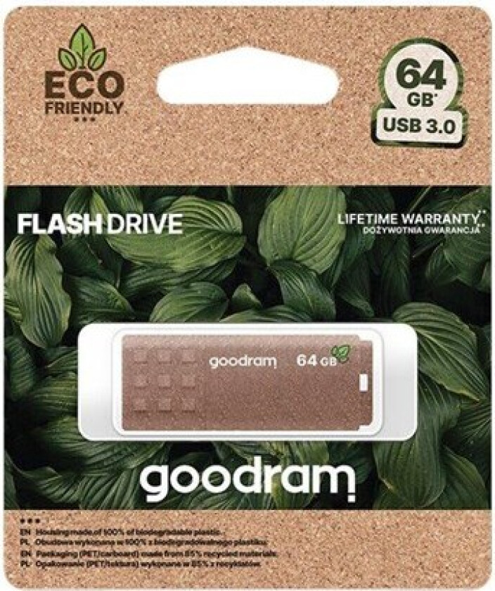 FLASHDRIVE 64GB UME3 ECO FRIENDLY USB 3.0 - 64GB - Minnepenn