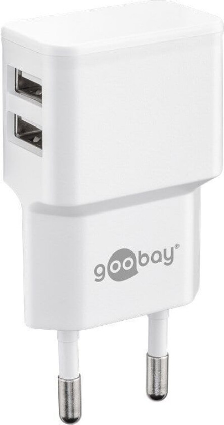 Bilde av Dual USB charger 2.4 A (12W) white