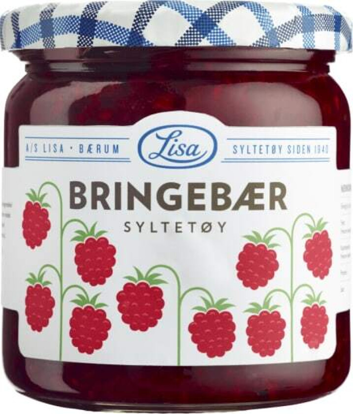 Bringebærsyltetøy 60% Bær 420g