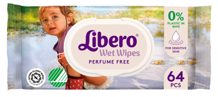 Libero Våtserviett 64stk