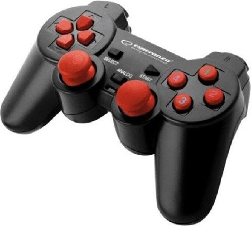 Gamepad PC USB Warrior Black/Red - Gamepad - PC