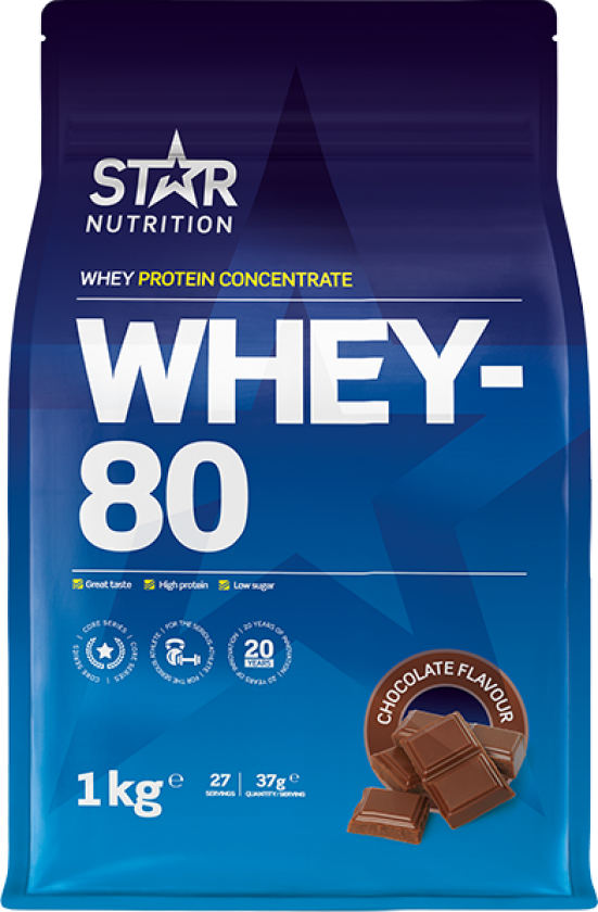 Whey-80 Myseprotein 1 kg