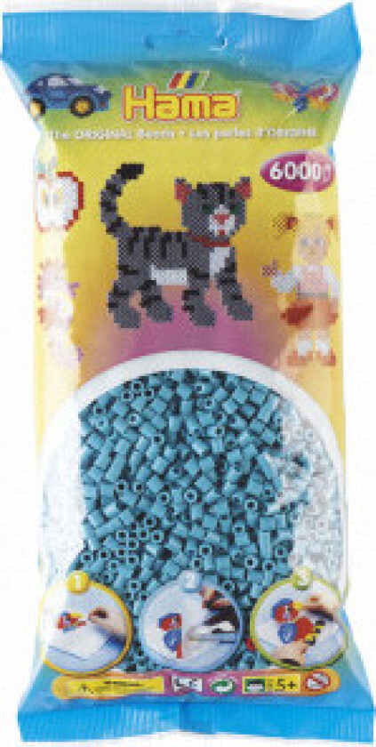 Midi-perler 205-31 Turkis - 6000 stk.