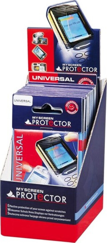 Mobile Phone Universal Protection Foil 25 pcs. in a display box