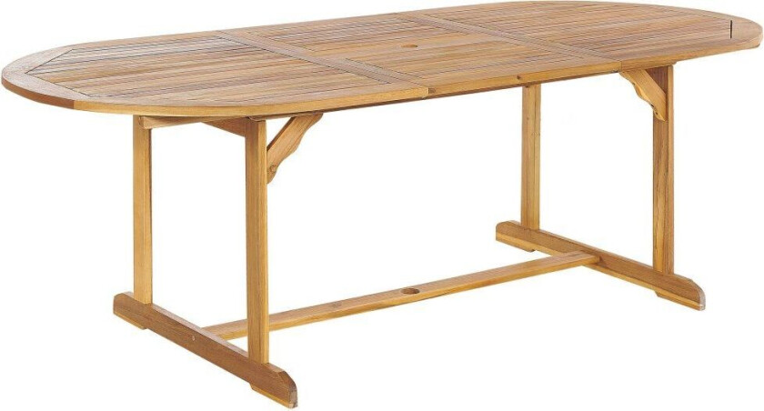 Hagebord akasietre 8 personer uttrekkbart rustikk design
