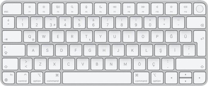 Magic Keyboard with Touch ID - Tastatur - Tyrkisk - Hvit