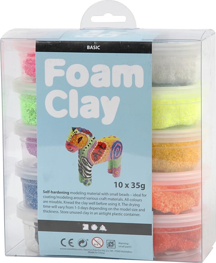 Bilde av Foam Clay - Basic colors 10x35gr