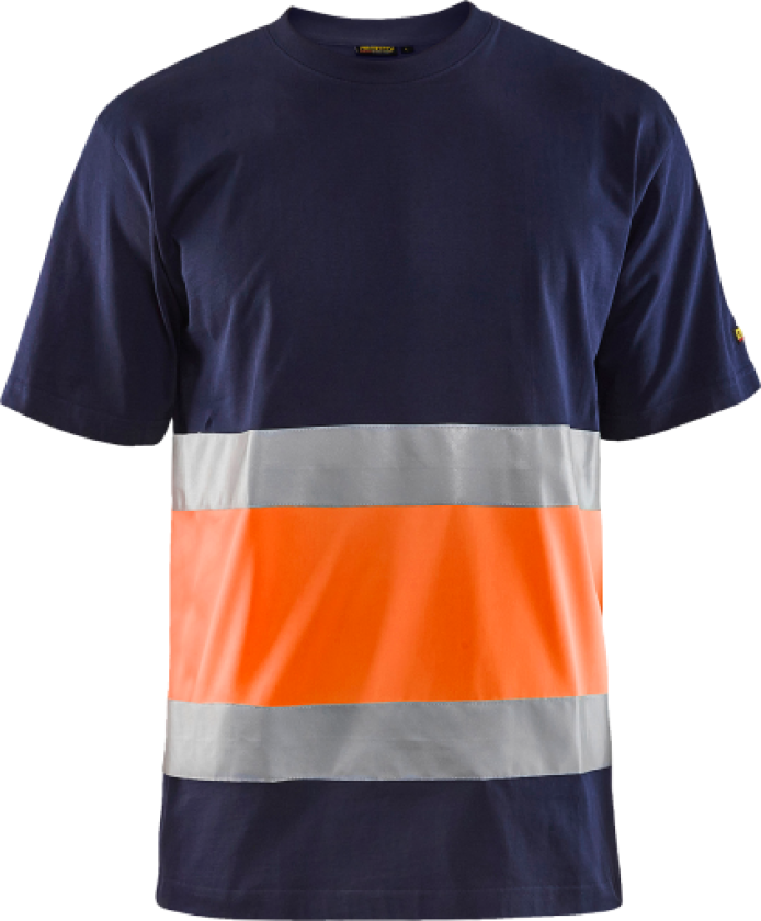 High Vis T-skjorte Marineblå/Hig