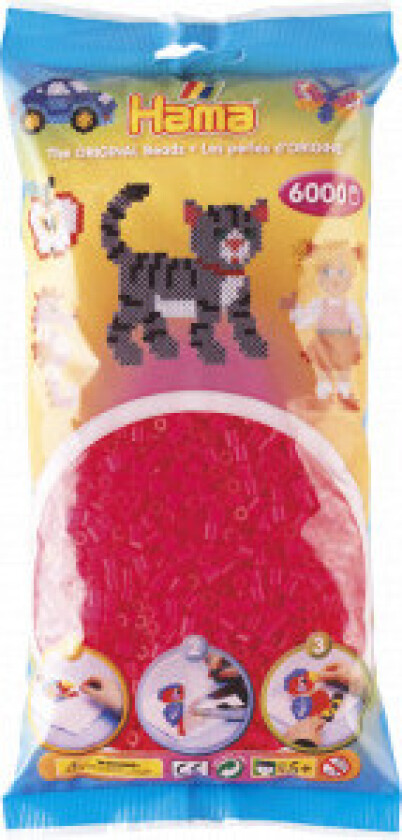 Midi Perler 205-32 Neonfuksia - 6000 stk