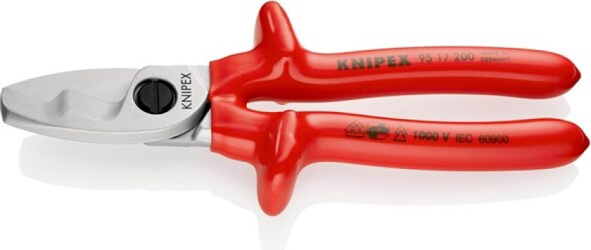 L-AUS kabelkutter med dobbelt blad, 200 mm