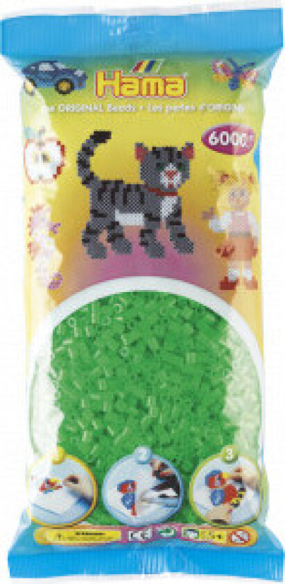 Midi Perler 205-37 Neongrønn - 6000 stk