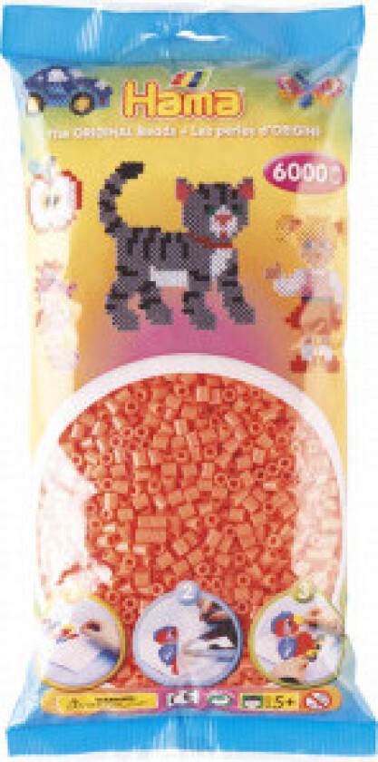 Midi Perler 205-44 Pastellrød - 6000 stk