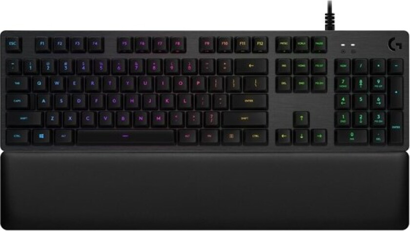 G513 Carbon RGB GX Brown - US - Gamingtastatur - Amerikansk Engelsk - Svart