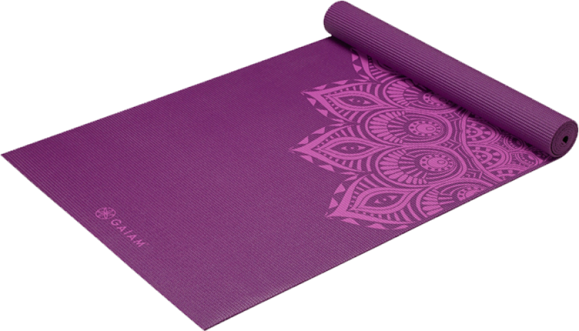 6mm Yoga Mat Purple Mandala