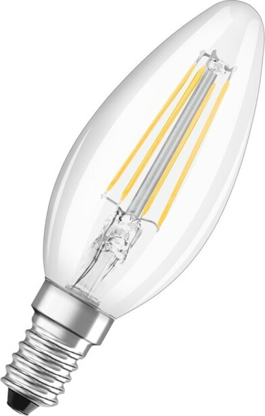 LED-lyspære Candle 4W/865 (40W) Clear E14