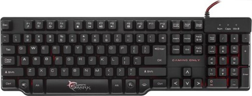 Samurai - Gamingtastatur - Engelsk - Storbritannia - Svart