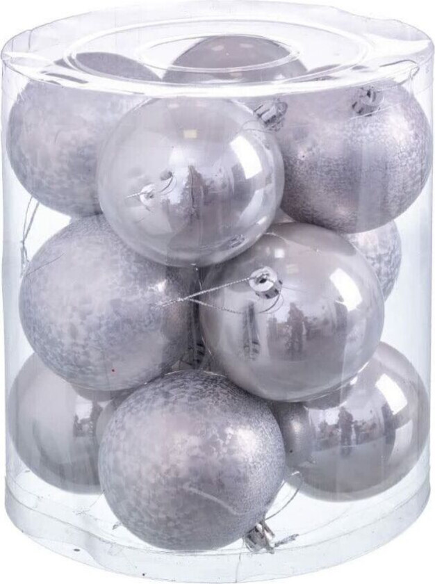 Juletrekuler Flerfarget kobberplast 8 x 8 x 8 cm (12 tall)